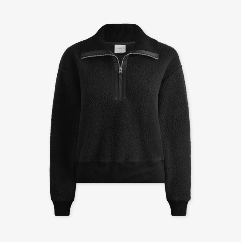 Varley Roselle Half Zip Borg Fleece Pullover Sweatshirt Athletic Loungewear S